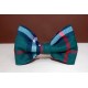 GREEN CHECK BOW TIE